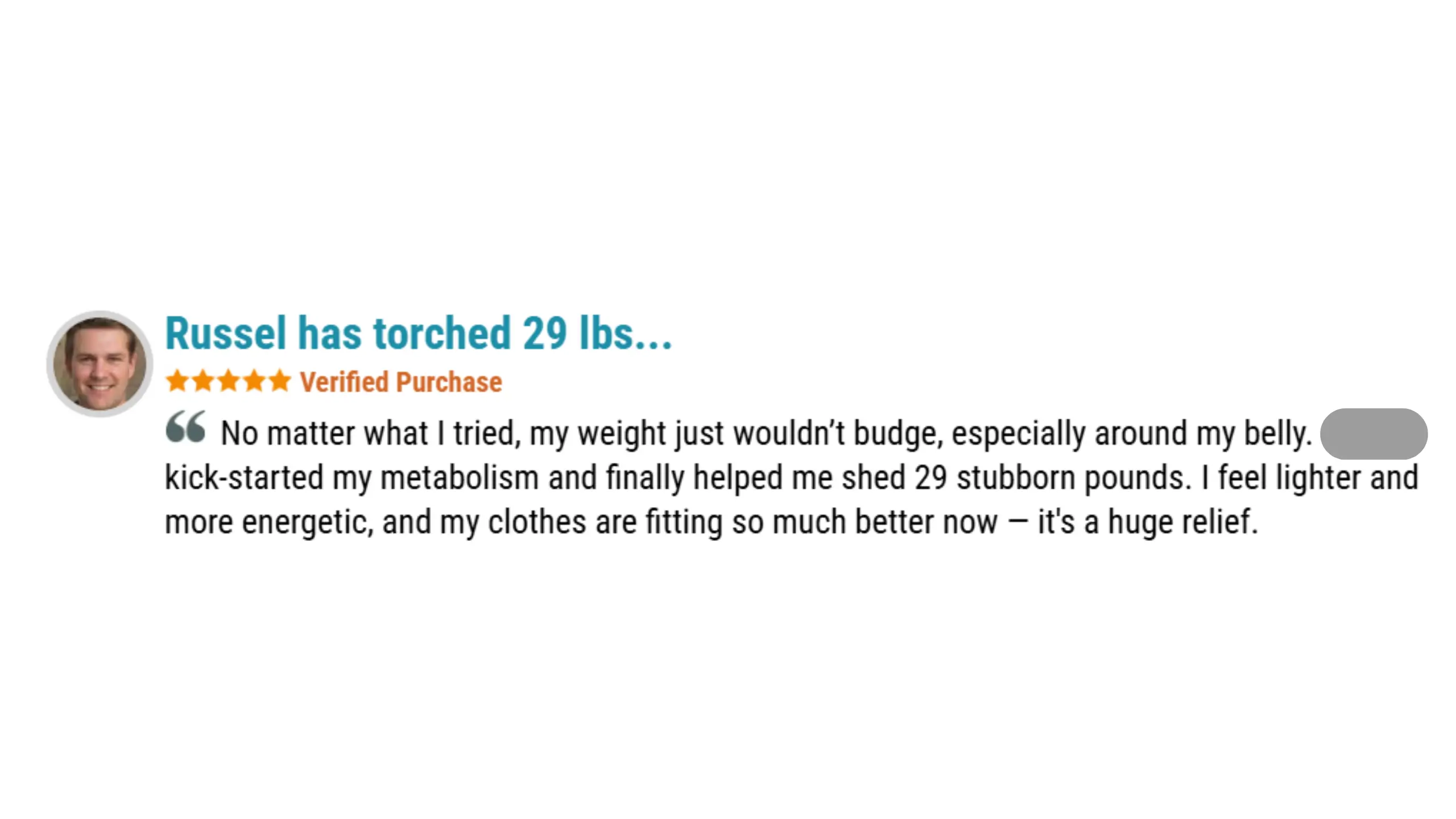 Russel's Testimonial - Lost 42lbs